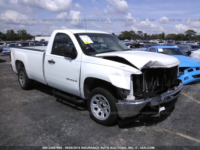 1GTN1TEX1BZ171185 - 2011 GMC SIERRA C1500 WHITE photo 1