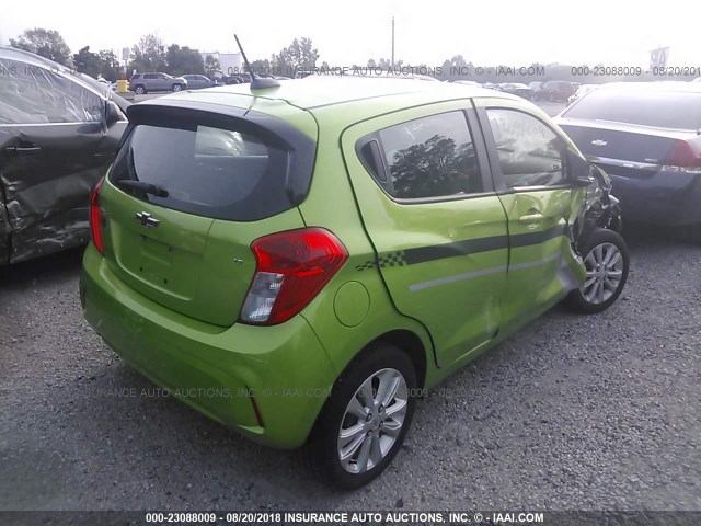 KL8CD6SA4GC588397 - 2016 CHEVROLET SPARK 1LT GREEN photo 4