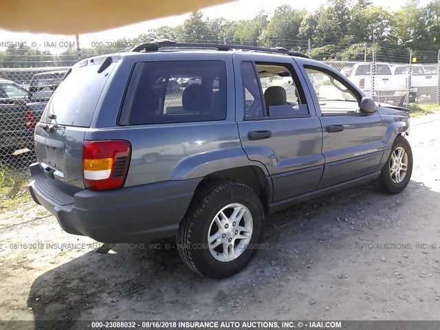 1J4GW48S04C349815 - 2004 JEEP GRAND CHEROKEE LAREDO/COLUMBIA/FREEDOM 蓝色 照片 4