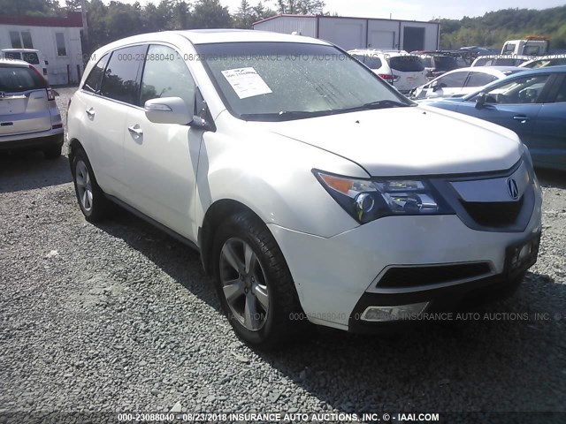 2HNYD2H41DH524862 - 2013 ACURA MDX TECHNOLOGY WHITE photo 1