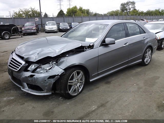 WDDHF8HB9AA123738 - 2010 MERCEDES-BENZ E 350 4MATIC GRAY photo 2