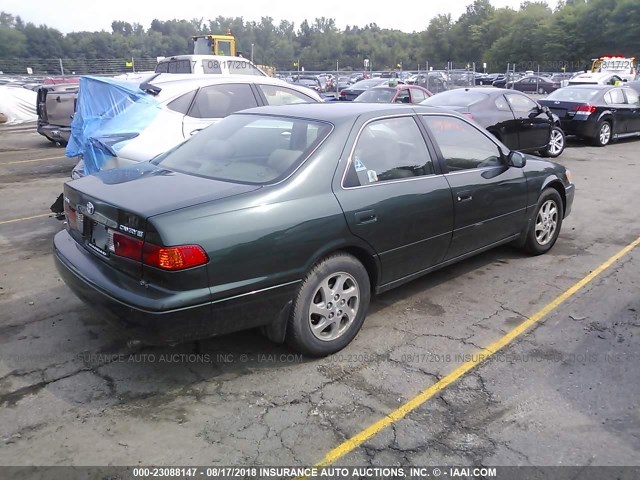 JT2BG22K4Y0489506 - 2000 TOYOTA CAMRY CE/LE/XLE GREEN photo 4