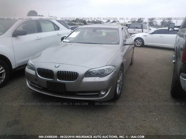 WBAXH5C5XDD112506 - 2013 BMW 528 XI GOLD photo 2