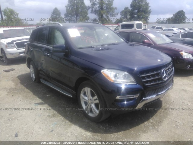 4JGDA5JB5FA523735 - 2015 MERCEDES-BENZ ML 350 Dark Blue photo 1