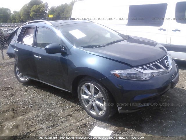 JN8AZ1MW9DW314641 - 2013 NISSAN MURANO S/SL/LE BLUE photo 1