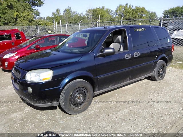 1GNDV03L05D186963 - 2005 CHEVROLET UPLANDER BLUE photo 2