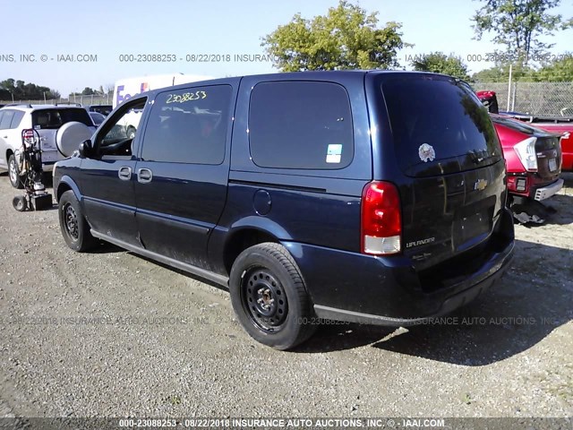 1GNDV03L05D186963 - 2005 CHEVROLET UPLANDER BLUE photo 3