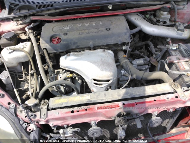 JTKDE177050059397 - 2005 TOYOTA SCION TC 红色 照片 10