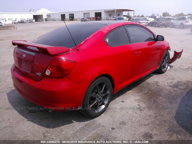 JTKDE177050059397 - 2005 TOYOTA SCION TC 红色 照片 4