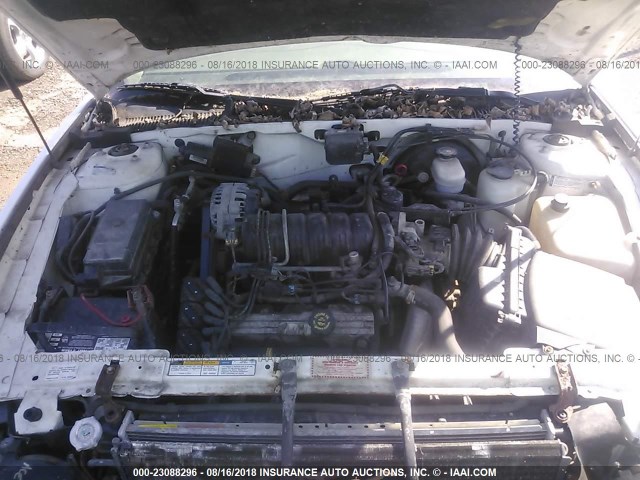 1G4CW52K3V4657345 - 1997 BUICK PARK AVENUE  WHITE photo 10