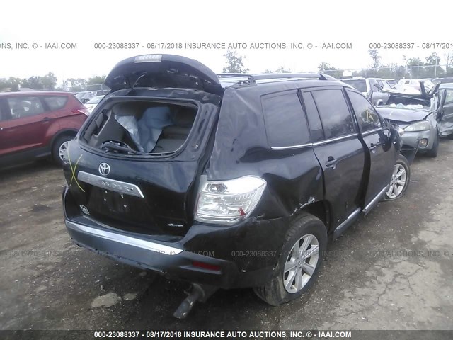 5TDBK3EH0DS271209 - 2013 TOYOTA HIGHLANDER PLUS/SE BLACK photo 4