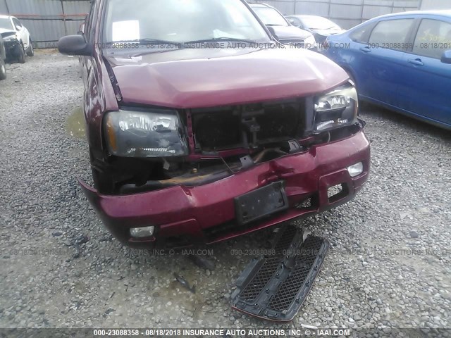 1GNET16S566130297 - 2006 CHEVROLET TRAILBLAZER EXT LS/EXT LT MAROON photo 6