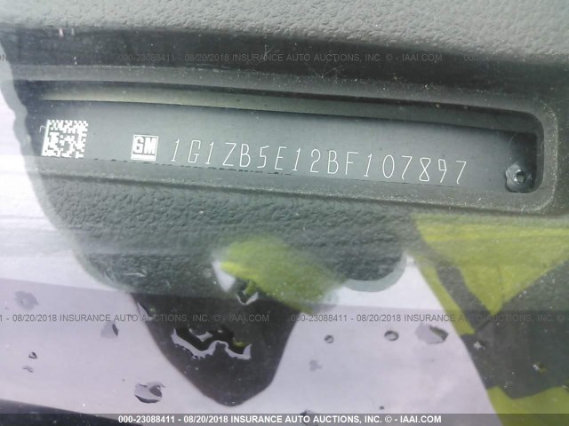 1G1ZB5E12BF107897 - 2011 CHEVROLET MALIBU LS Qəhvəyi foto 9