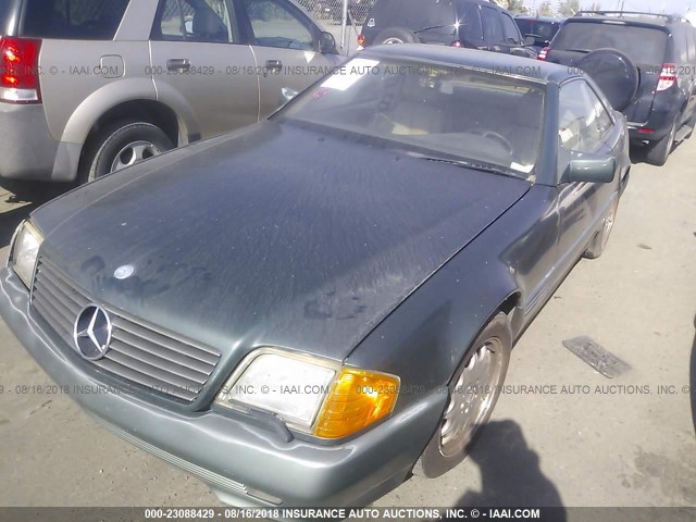 WDBFA67EXRF090777 - 1994 MERCEDES-BENZ SL 500 GREEN photo 2