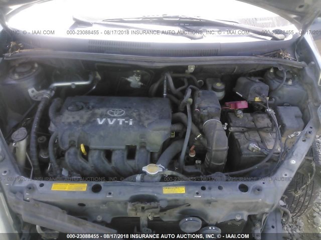 JTKKT604160165482 - 2006 TOYOTA SCION XA GRAY photo 10