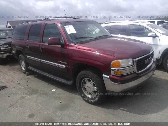 1GKFK16Z32J212313 - 2002 GMC YUKON XL K1500 MAROON photo 1