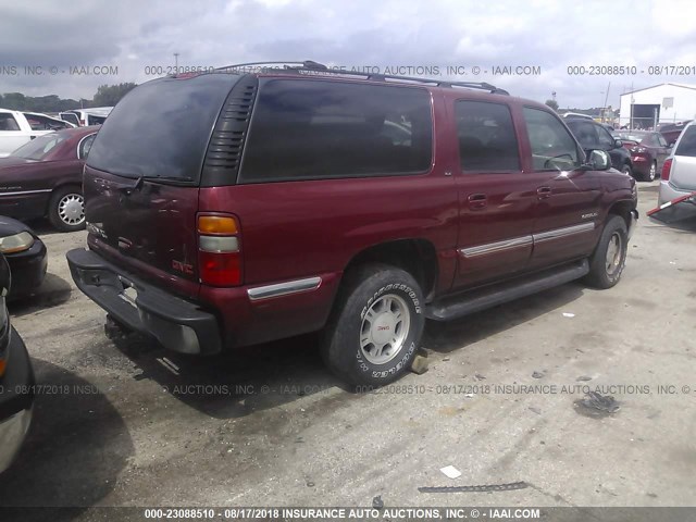 1GKFK16Z32J212313 - 2002 GMC YUKON XL K1500 MAROON photo 4