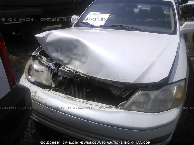 4T1BF28B3YU015438 - 2000 TOYOTA AVALON XL/XLS WHITE photo 6