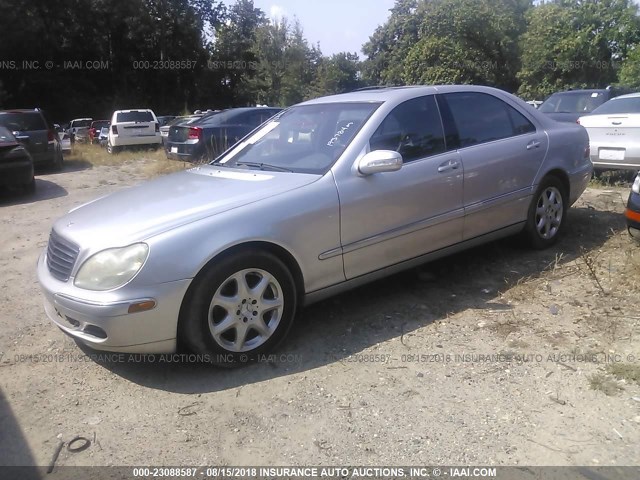 WDBNG84J03A368534 - 2003 MERCEDES-BENZ S 500 4MATIC SILVER photo 2