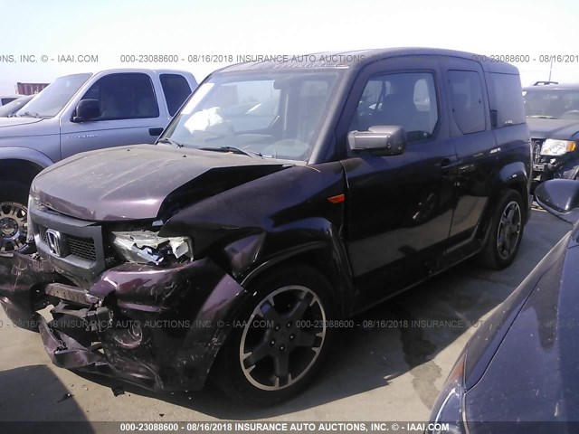 5J6YH18989L002802 - 2009 HONDA ELEMENT SC MAROON photo 2