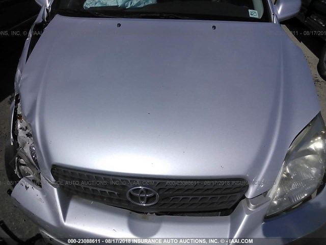 2T1KR30E77C653842 - 2007 TOYOTA COROLLA MATRIX XR SILVER photo 10