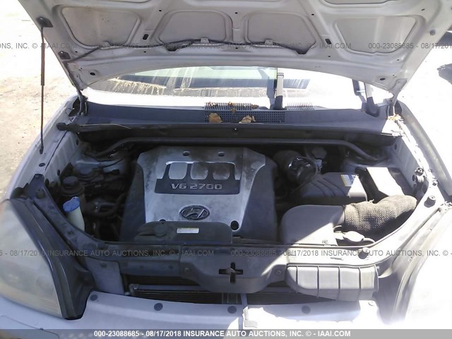 KM8JN12D46U375883 - 2006 HYUNDAI TUCSON GLS/LIMITED SILVER photo 10