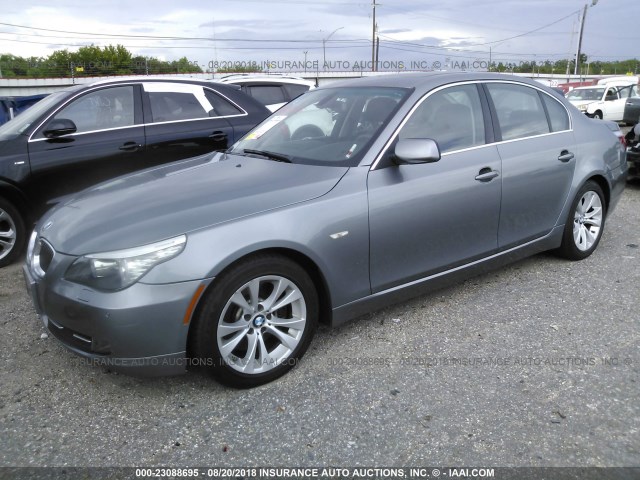 WBANW13549C163373 - 2009 BMW 535 I GRAY photo 2