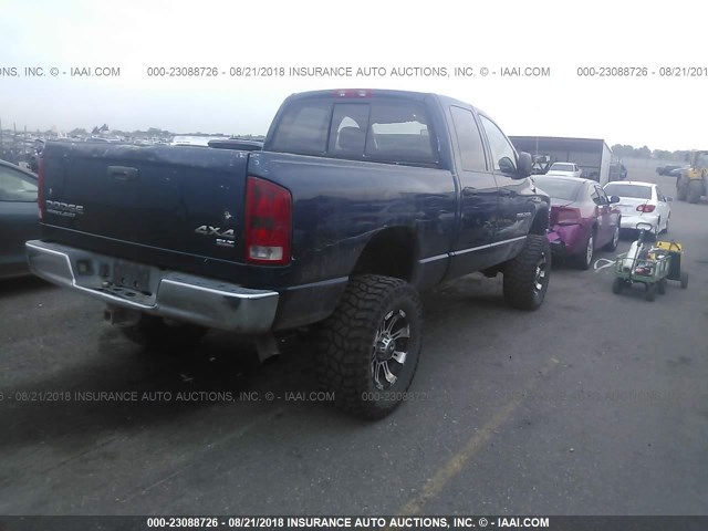 3D7KU28C84G196431 - 2004 DODGE RAM 2500 ST/SLT 蓝色 照片 4