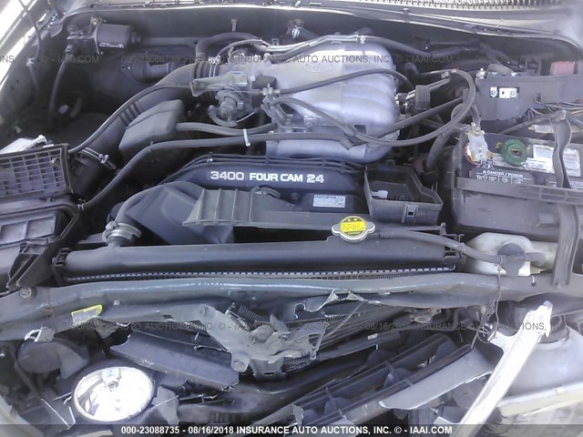 4TASN92N0YZ670593 - 2000 TOYOTA TACOMA XTRACAB PRERUNNER მწვანე ფოტო 10