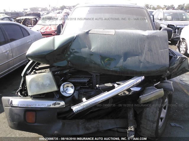 4TASN92N0YZ670593 - 2000 TOYOTA TACOMA XTRACAB PRERUNNER მწვანე ფოტო 6