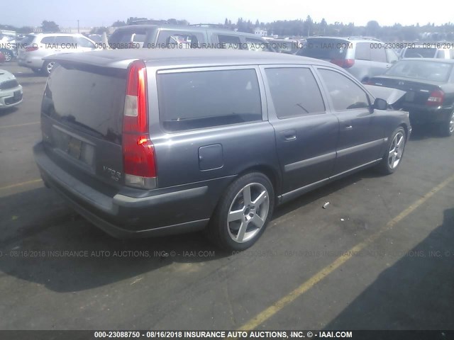 YV1SJ52Y542382665 - 2004 VOLVO V70 R/2003 YEAR GRAY photo 4