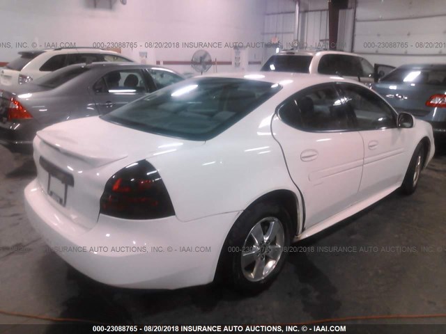 2G2WP522251151584 - 2005 PONTIAC GRAND PRIX Білий фото 4