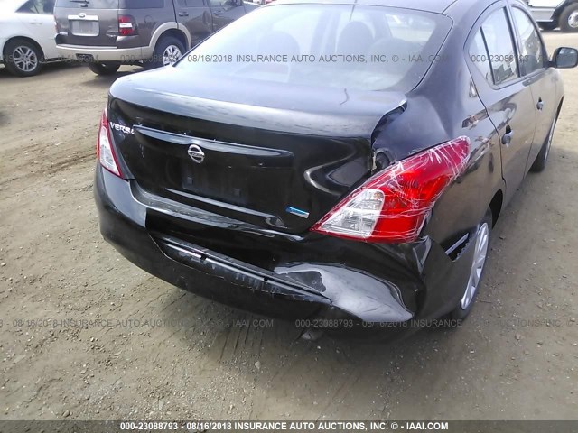 3N1CN7AP0CL891758 - 2012 NISSAN VERSA S/SV/SL BLACK photo 6