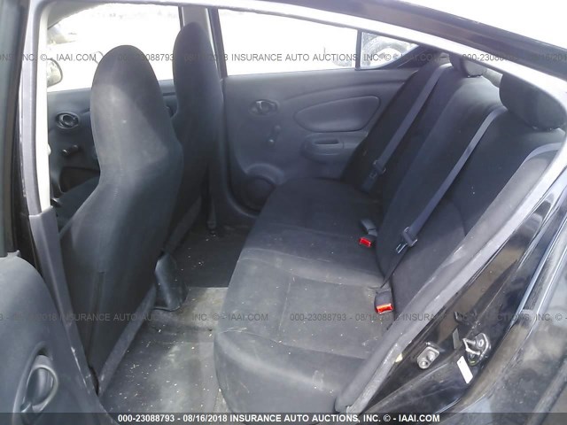 3N1CN7AP0CL891758 - 2012 NISSAN VERSA S/SV/SL BLACK photo 8