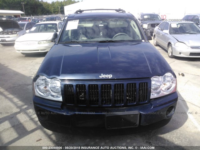 1J8GS48K75C641795 - 2005 JEEP GRAND CHEROKEE LAREDO/COLUMBIA/FREEDOM ლურჯი ფოტო 6