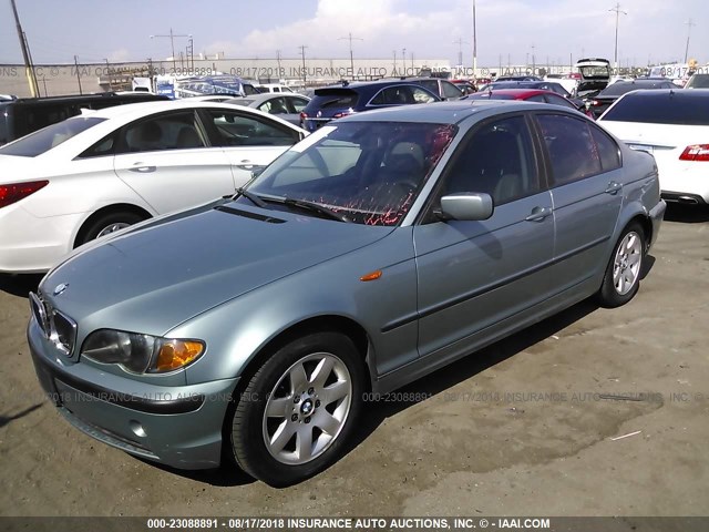 WBAAZ33464KP88493 - 2004 BMW 325 IS SULEV TURQUOISE photo 2