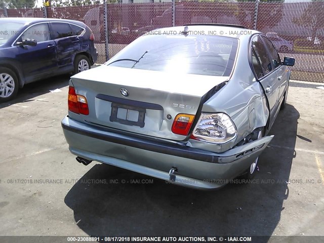 WBAAZ33464KP88493 - 2004 BMW 325 IS SULEV TURQUOISE photo 6
