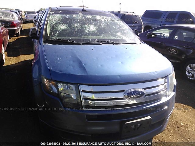 2FMDK40C29BA97609 - 2009 FORD EDGE SPORT BLUE photo 6