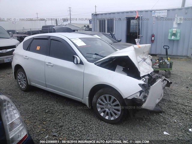 JF1GH61688G836953 - 2008 SUBARU IMPREZA 2.5I WHITE photo 1