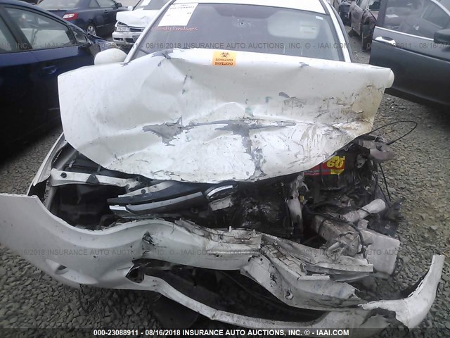 JF1GH61688G836953 - 2008 SUBARU IMPREZA 2.5I WHITE photo 6