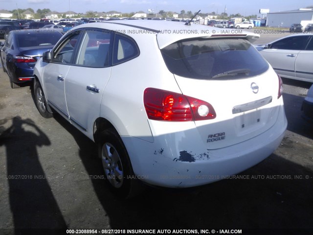 JN8AS5MT7CW257467 - 2012 NISSAN ROGUE S/SV WHITE photo 3