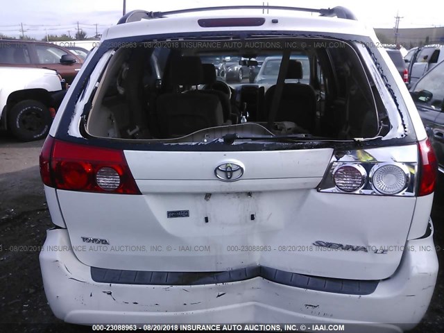 5TDZK23C08S193651 - 2008 TOYOTA SIENNA CE/LE WHITE photo 6