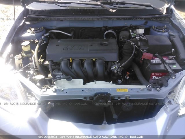 2T1LR32E15C368357 - 2005 TOYOTA COROLLA MATRIX XR BLUE photo 10