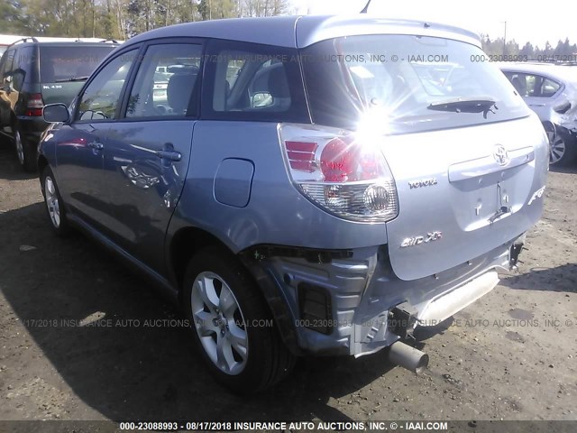 2T1LR32E15C368357 - 2005 TOYOTA COROLLA MATRIX XR BLUE photo 3
