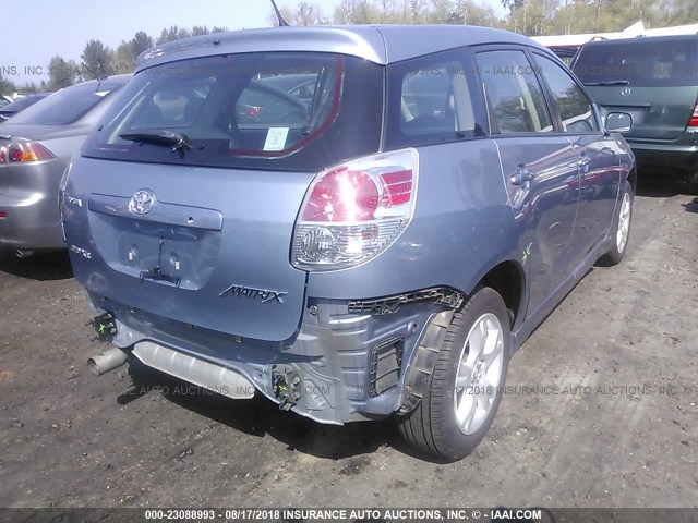 2T1LR32E15C368357 - 2005 TOYOTA COROLLA MATRIX XR BLUE photo 4
