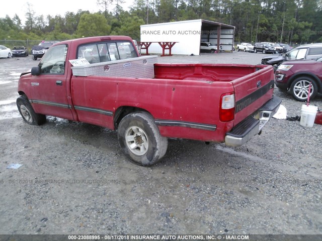 JT4VD20A2R0012548 - 1994 TOYOTA T100 DX RED photo 3