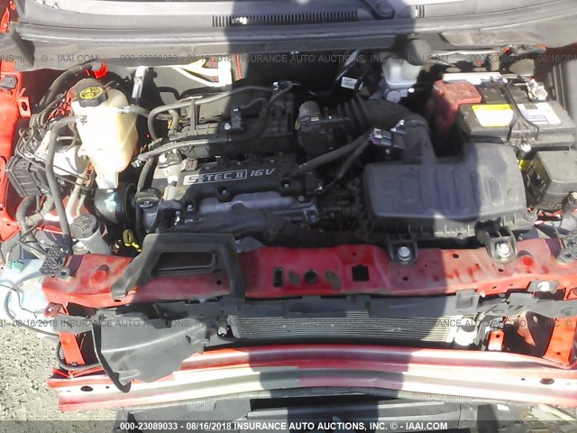 KL8CA6S95DC620851 - 2013 CHEVROLET SPARK LS RED photo 10