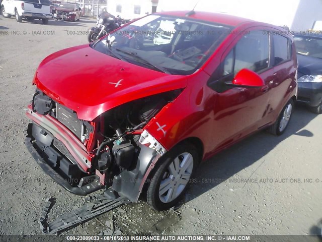 KL8CA6S95DC620851 - 2013 CHEVROLET SPARK LS RED photo 2