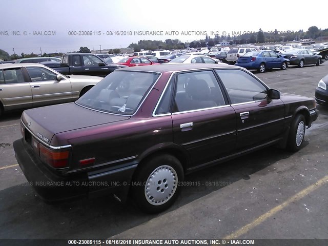 JT2SV21EXJ3309693 - 1988 TOYOTA CAMRY DLX RED photo 4