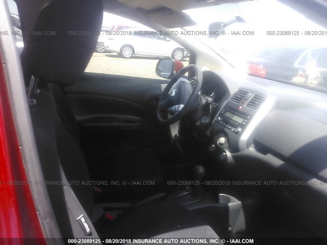 3N1CE2CP4EL362333 - 2014 NISSAN VERSA NOTE S/S PLUS/SV/SL RED photo 5